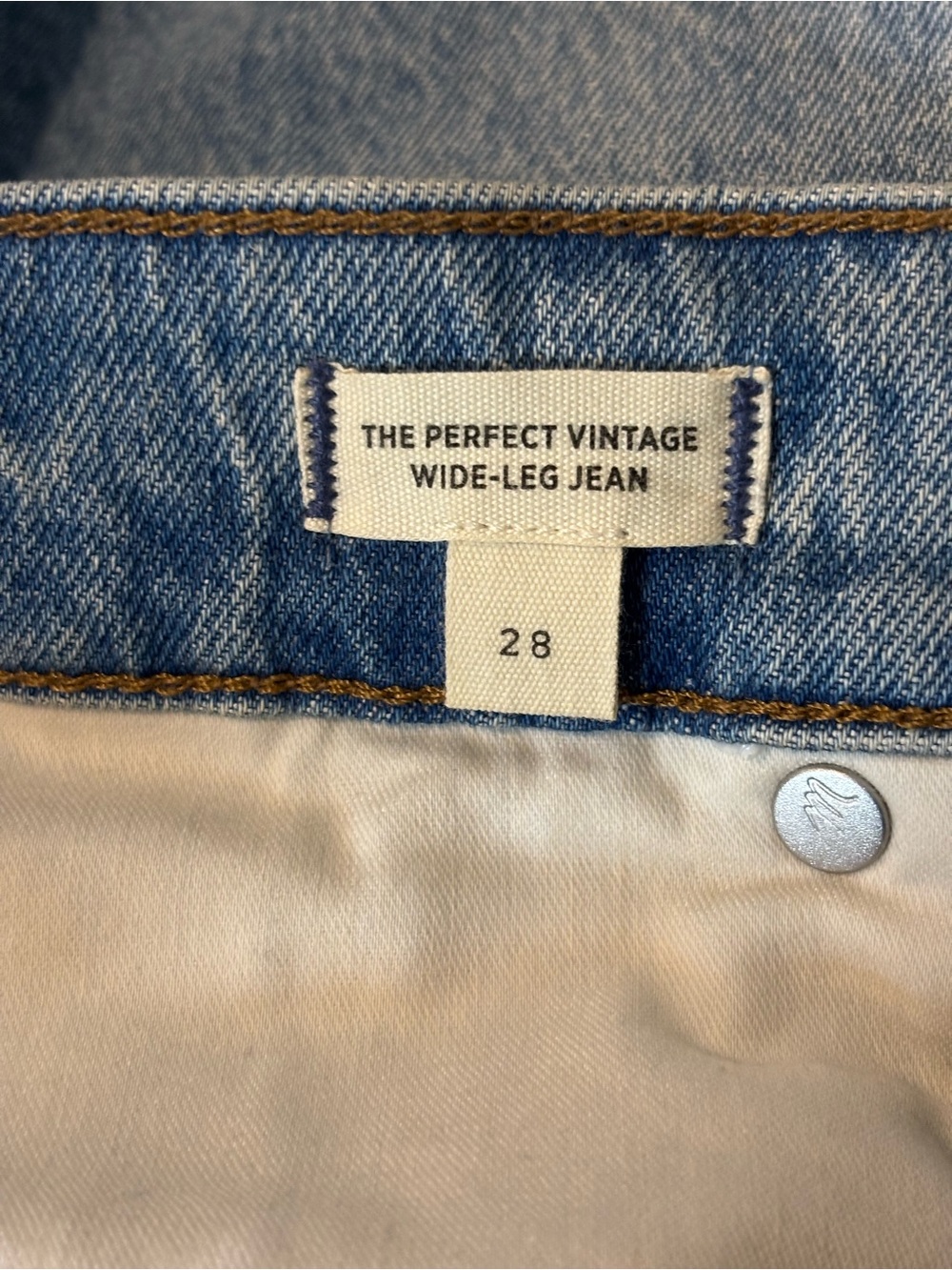 Madewell The Perfect Vintage Wide-Leg Jean 28 NR475 - Picture 8 of 9